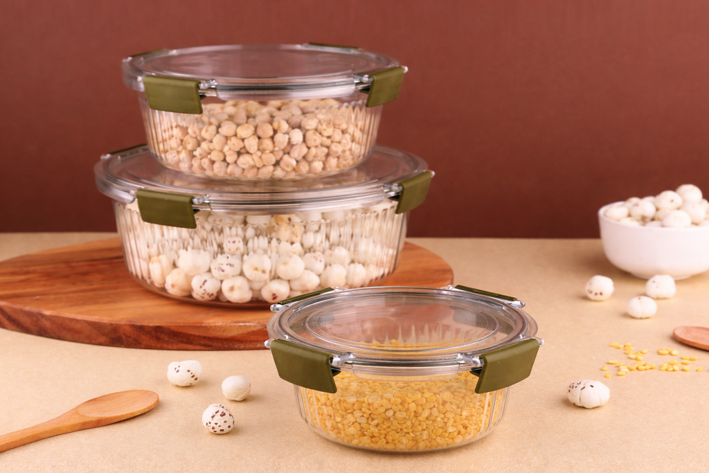 FEEL FRESH ROUND CONTAINER SET OF 3