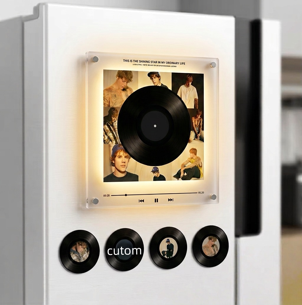 Vinyl Discs Refrigerator Magnet