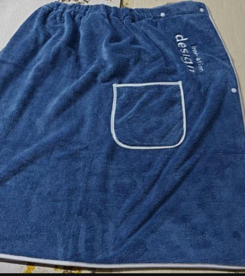 Men's Microfiber  Wearable Bath Towel Wrap