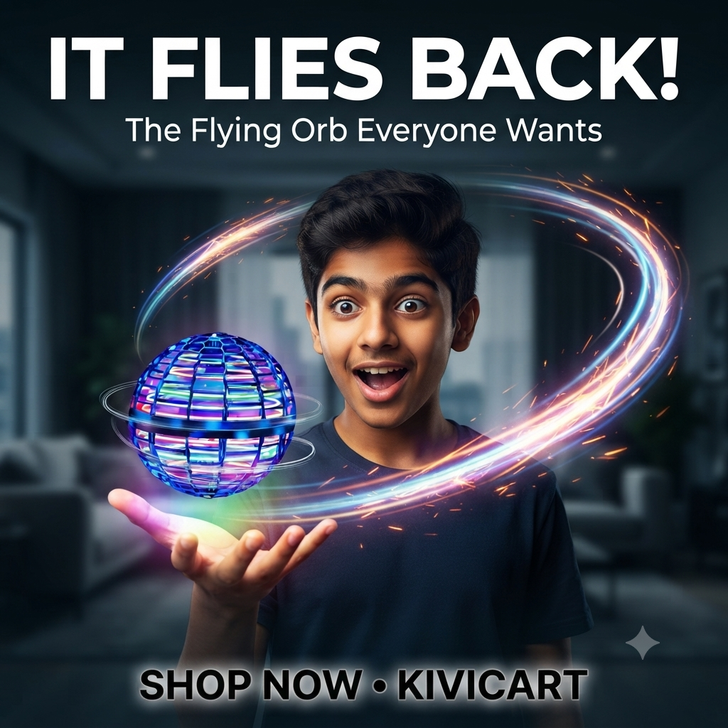 Flying Orb Ball Hand Controlled Boomerang Spinner, USB Rechargeable (Pack of 1)