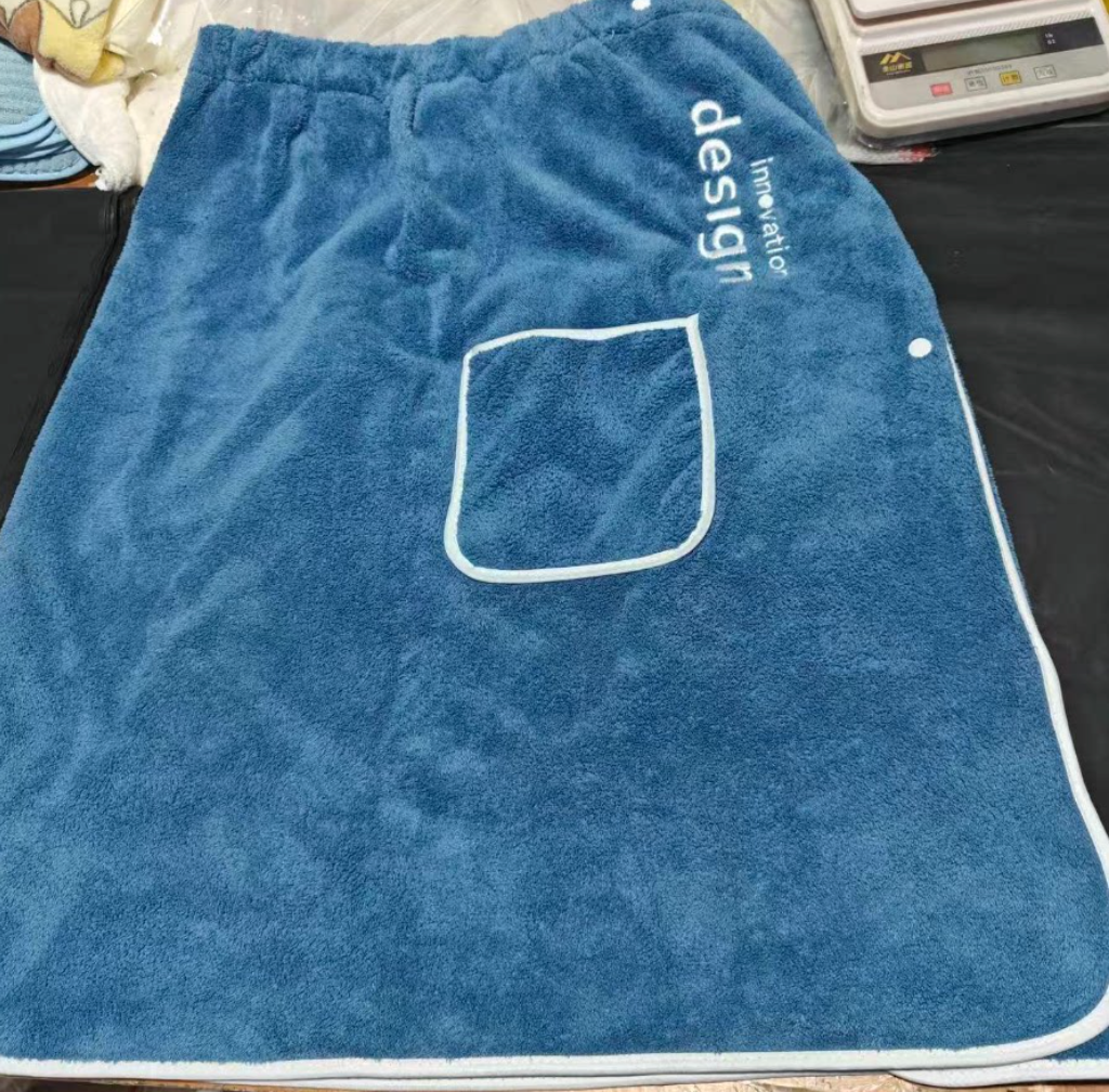 Men's Microfiber  Wearable Bath Towel Wrap